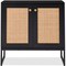 Best Choice Products 2-Door Rattan Storage Cabinet, Accent Furniture, Cupboard w/ Non-Scratch Foot Pads